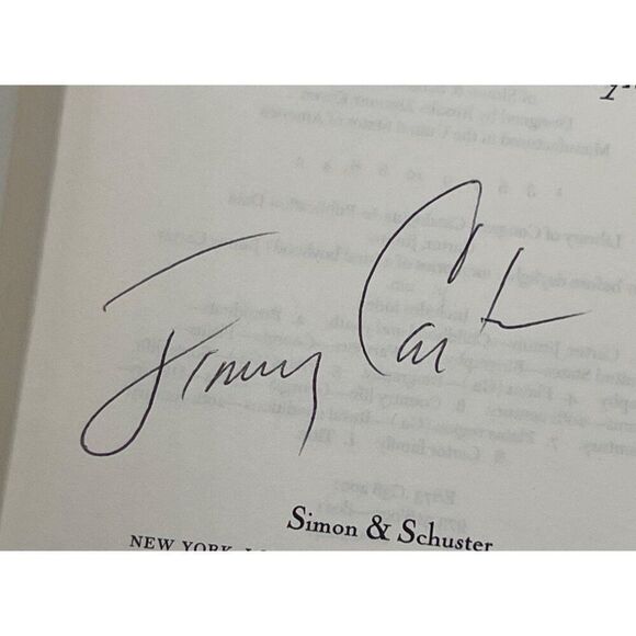 Jimmy Carter Signed Book An Hour Before Daylight Full Name Rare JSA COA - Picture 4 of 11